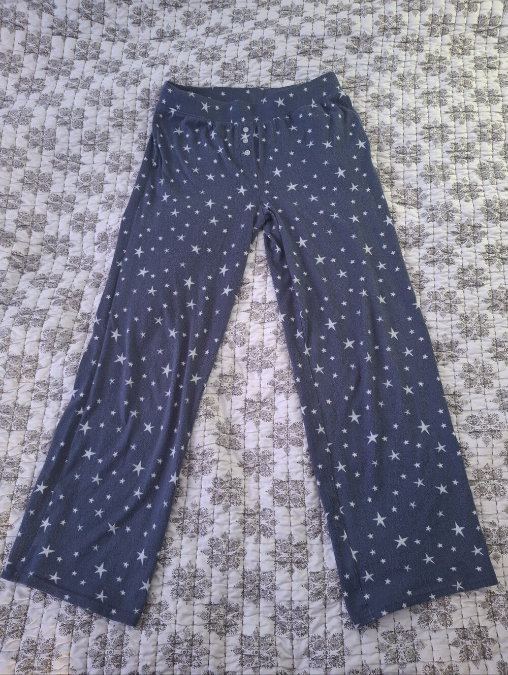 George Navy and White Star-Print Lounge Pants